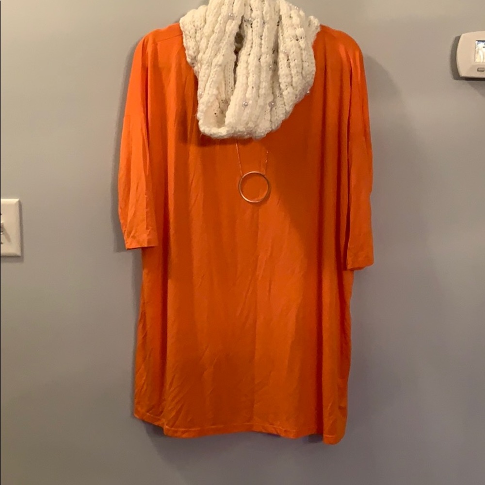 Orange Piko long tunic
